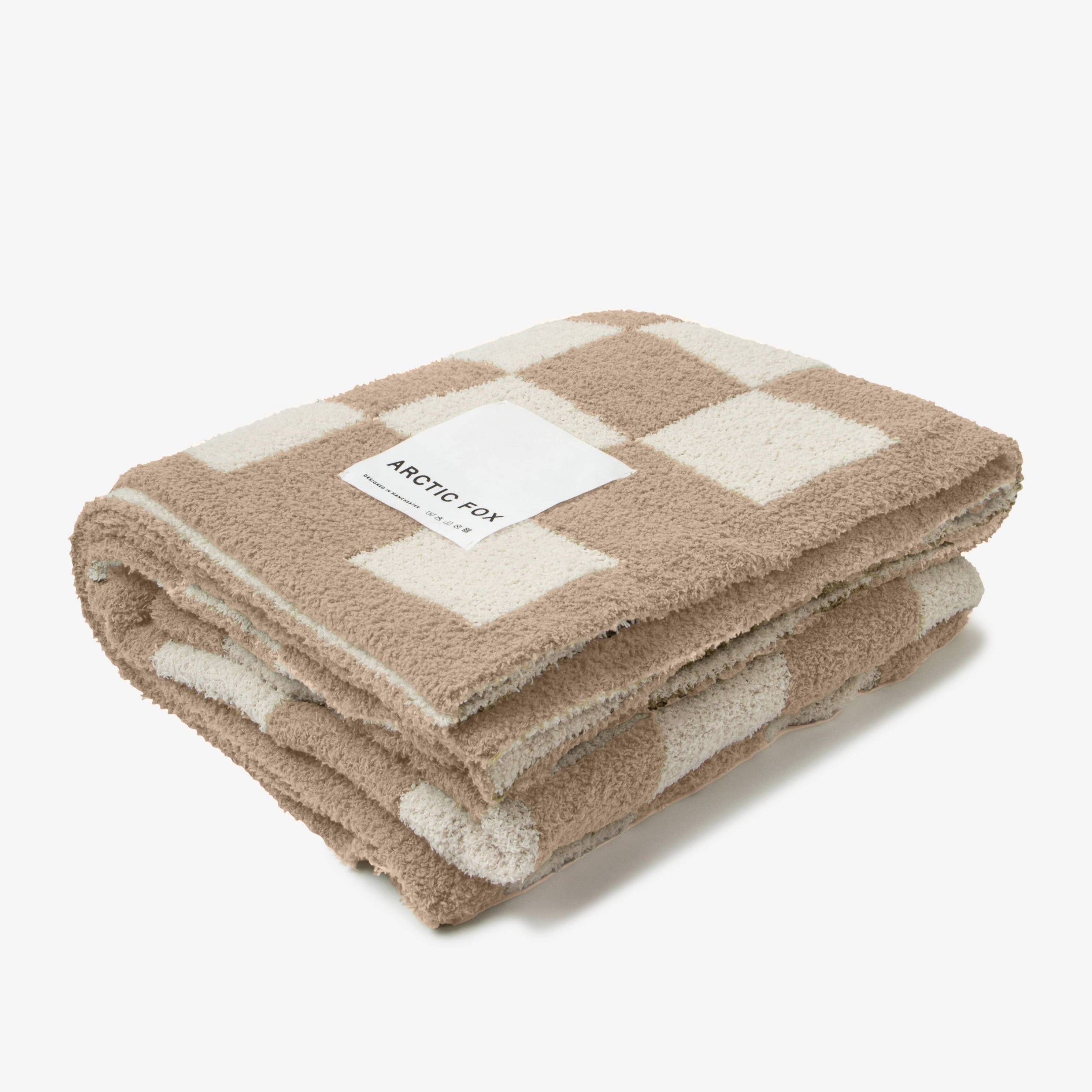 The Teddy Throw - Beige Check