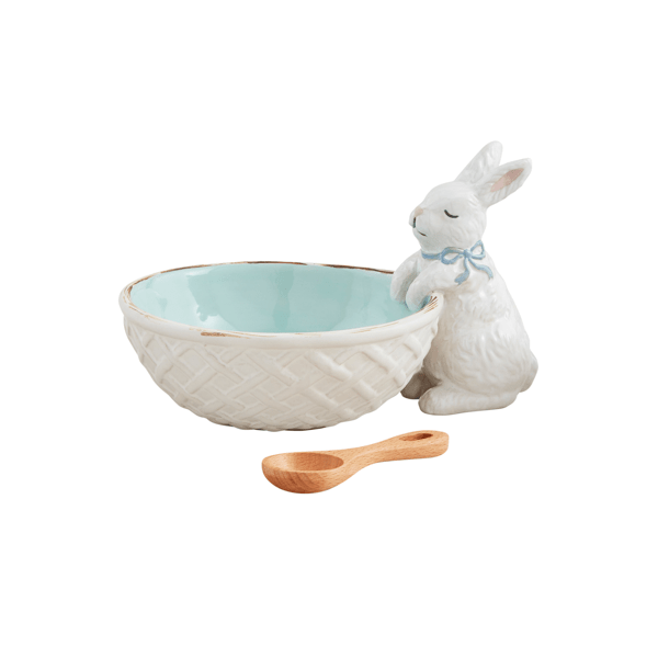 Blue Bunny Bowl Set
