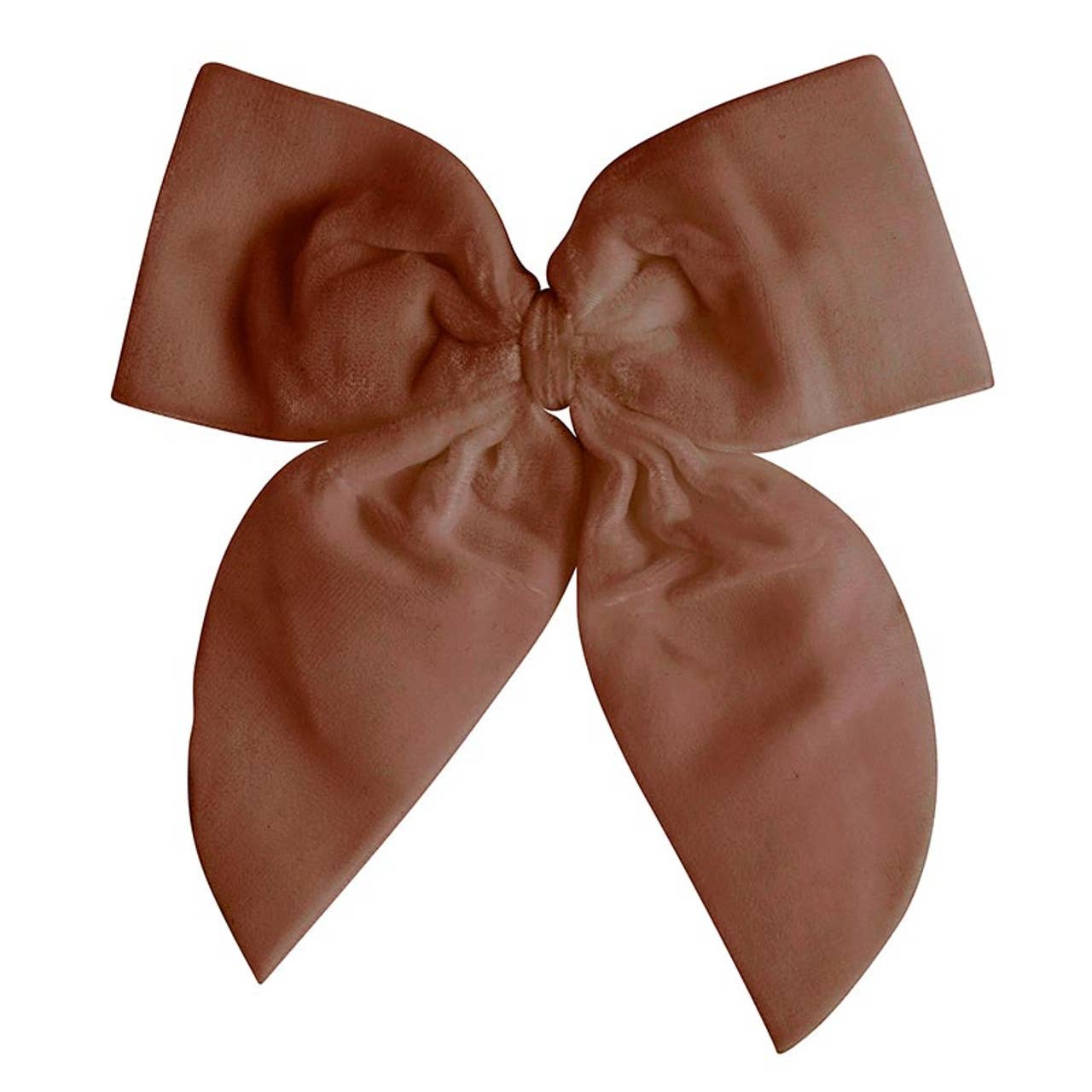 Velvet Wine Bottle Bow - Light Brown