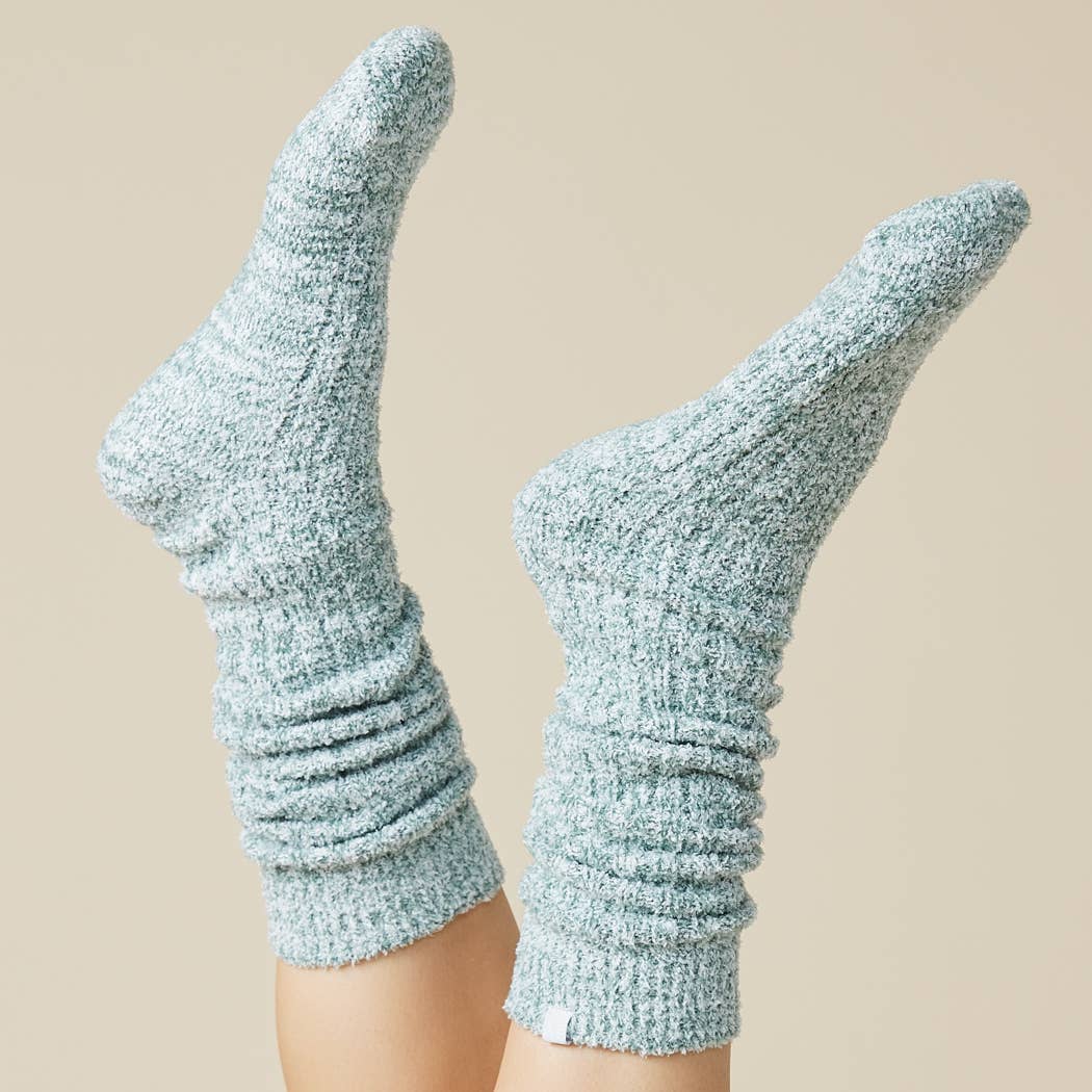 Cozy, Slouchy Marshmallow Socks with Grippers