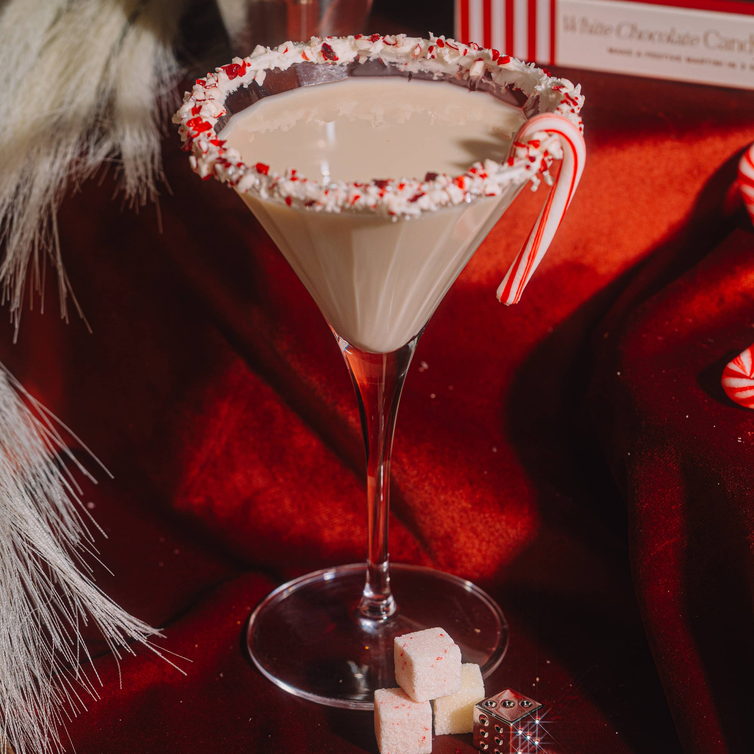 White Chocolate Candy Cane Martini Mixer Kit