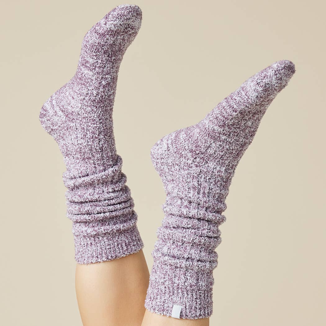 Cozy, Slouchy Marshmallow Socks with Grippers