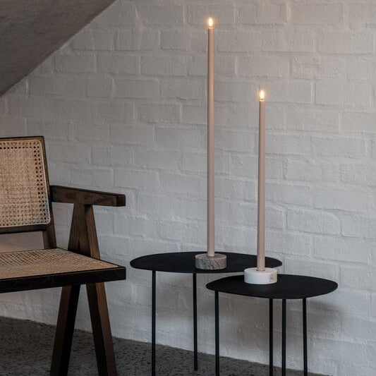 30 in LED White Taper Candle