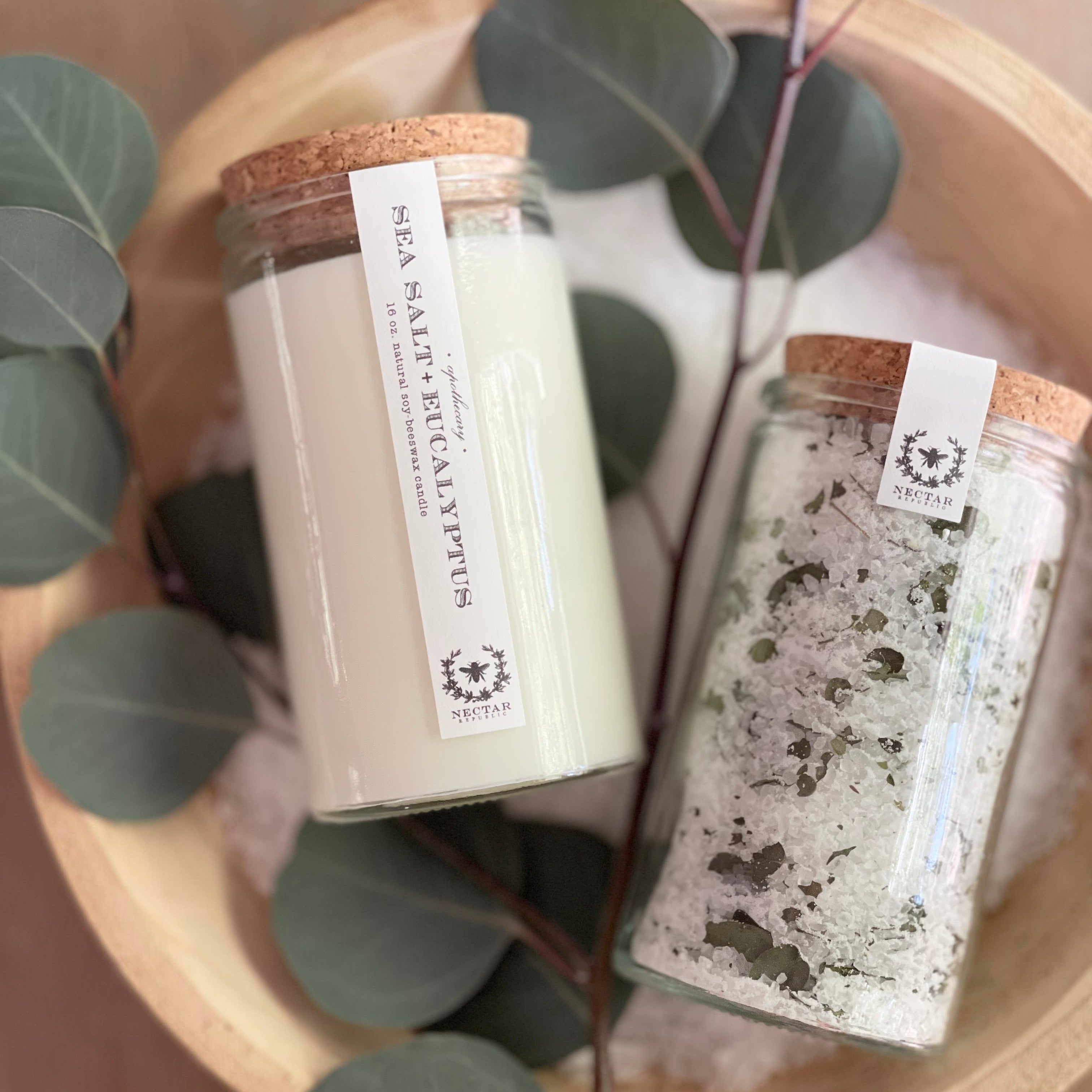 Sea Salt + Eucalyptus : Bath Soak Tube 