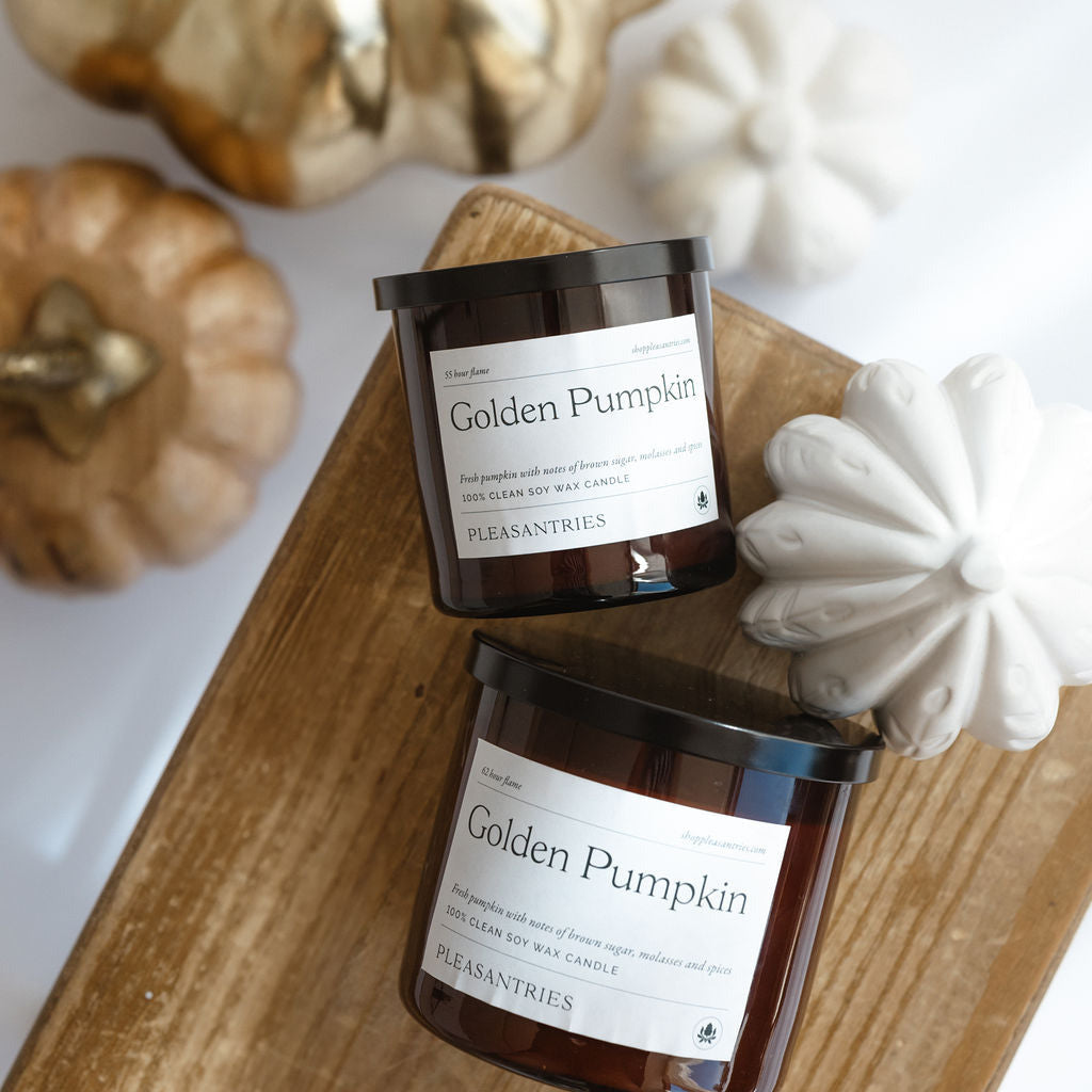 16 ounce Golden Pumpkin Candle