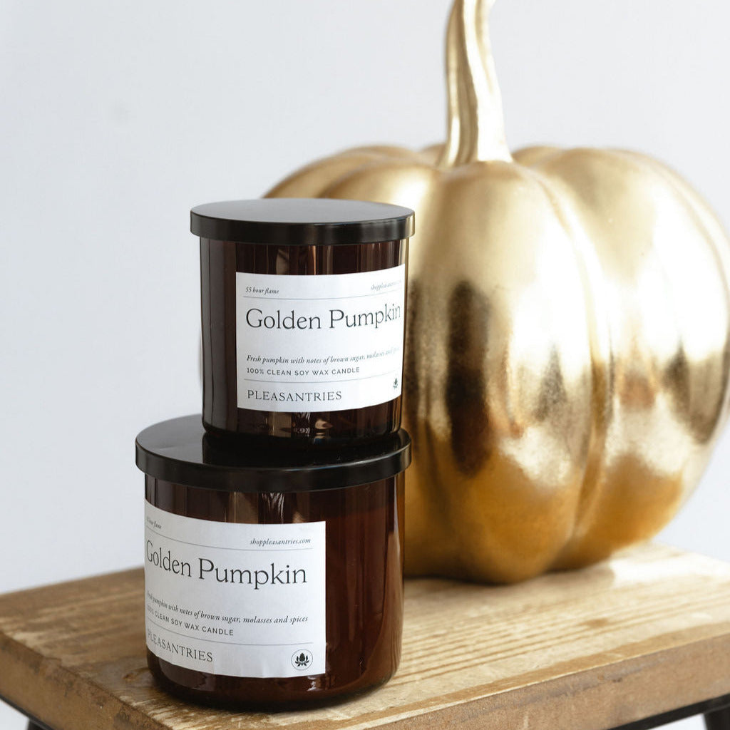 16 ounce Golden Pumpkin Candle