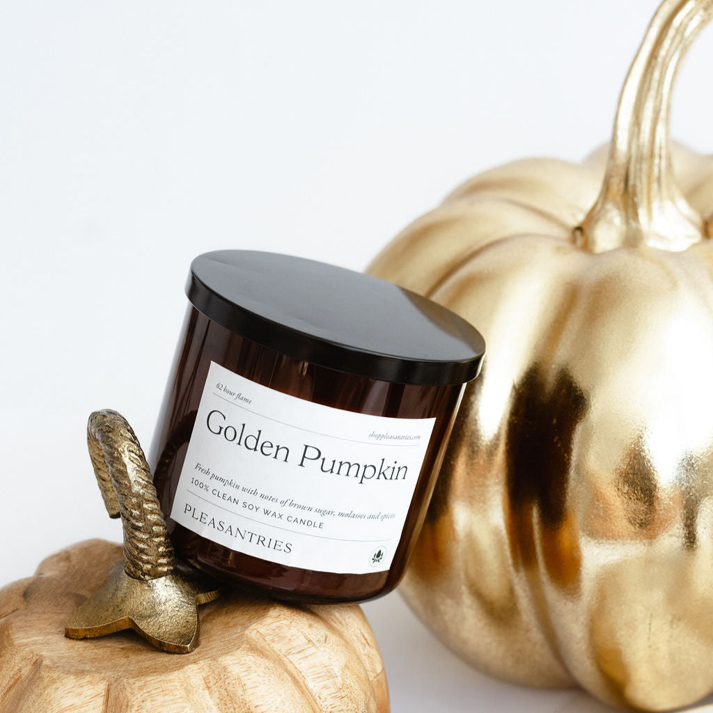 16 ounce Golden Pumpkin Candle