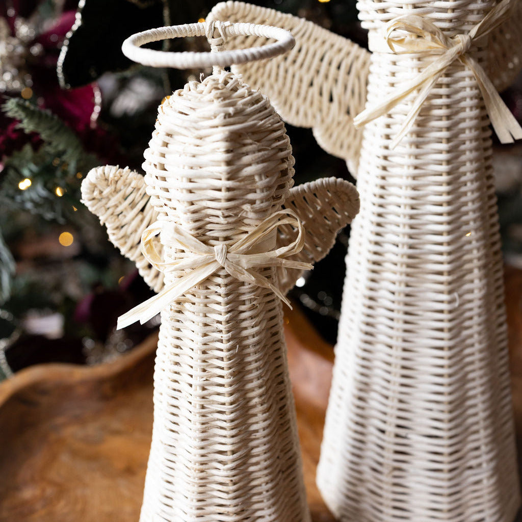 Large Rattan Angel