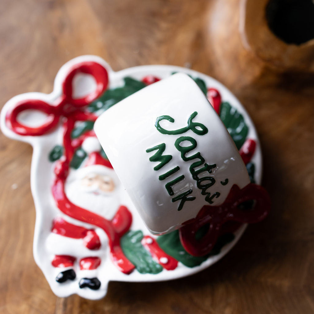 Santa Milk and Cookie Set