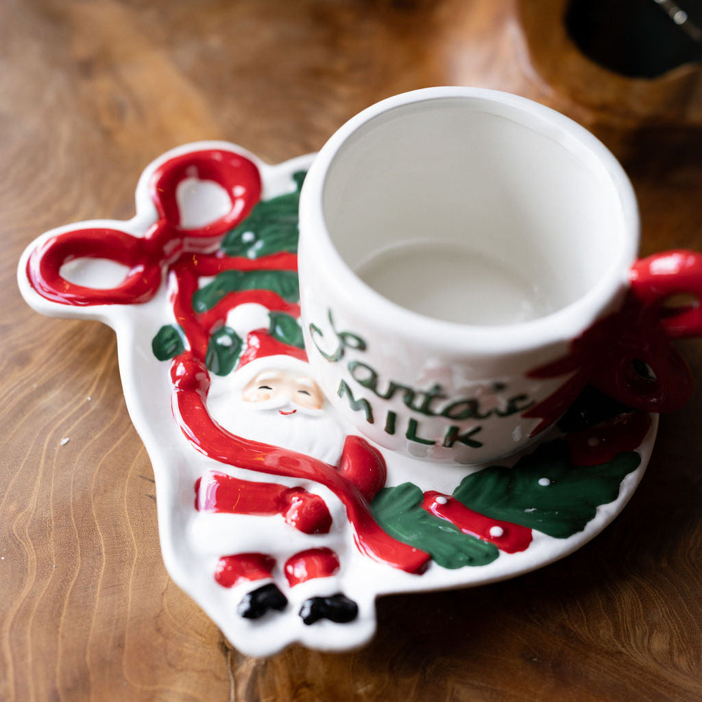 Santa Milk and Cookie Set