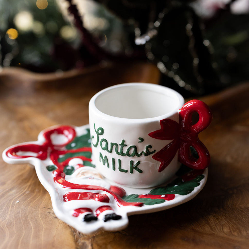 Santa Milk and Cookie Set