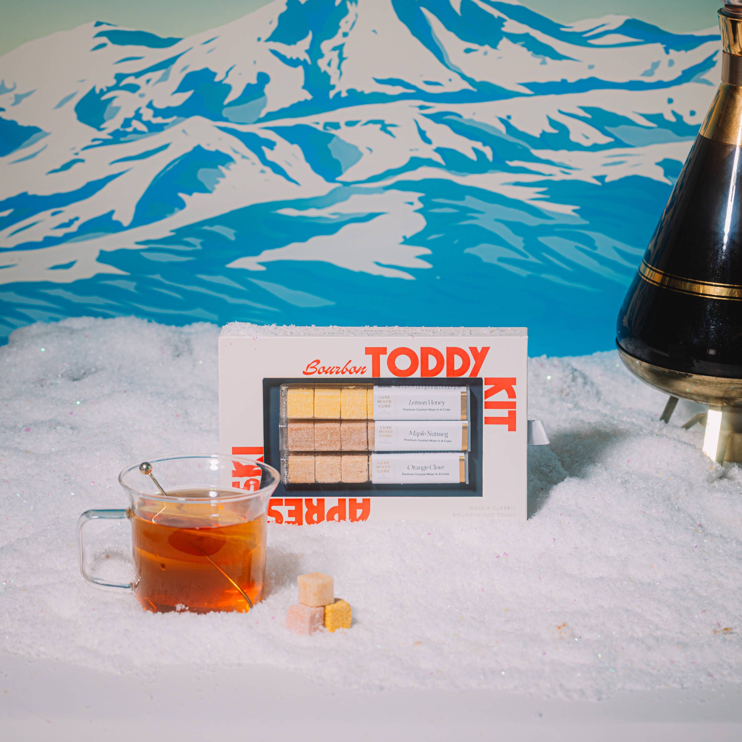 Winter Cocktail Cube Trio for Whiskey/Bourbon Toddy