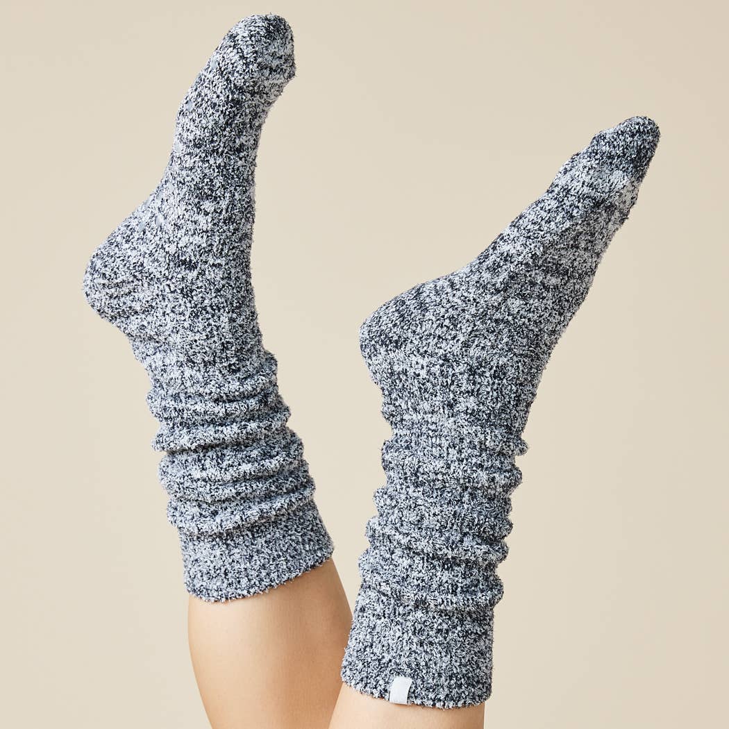 Cozy, Slouchy Marshmallow Socks with Grippers