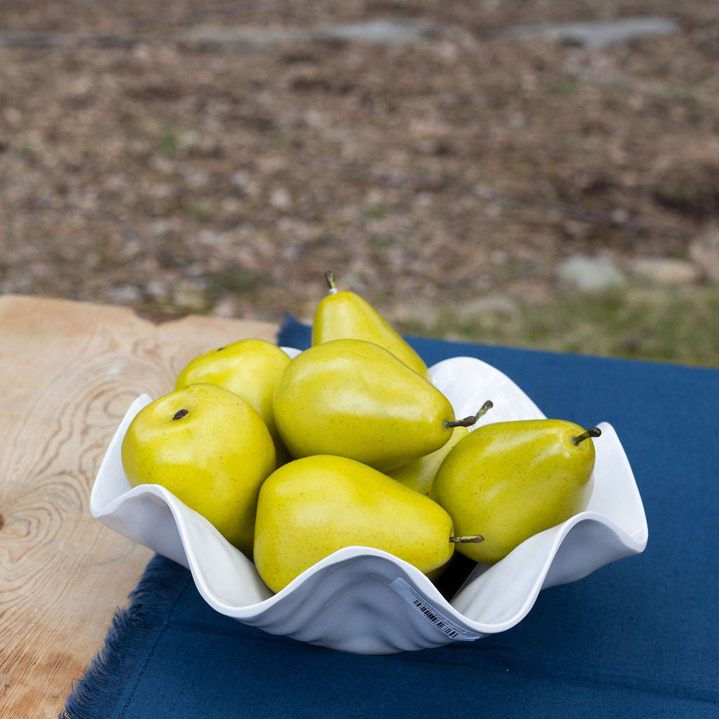 Ruffled Melamine Serving Bowl