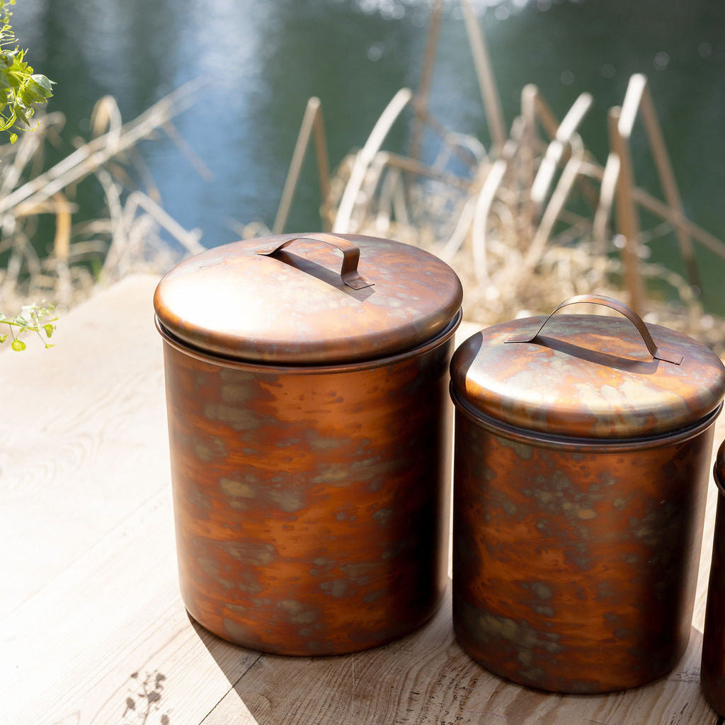 Copper Finished Canisters
