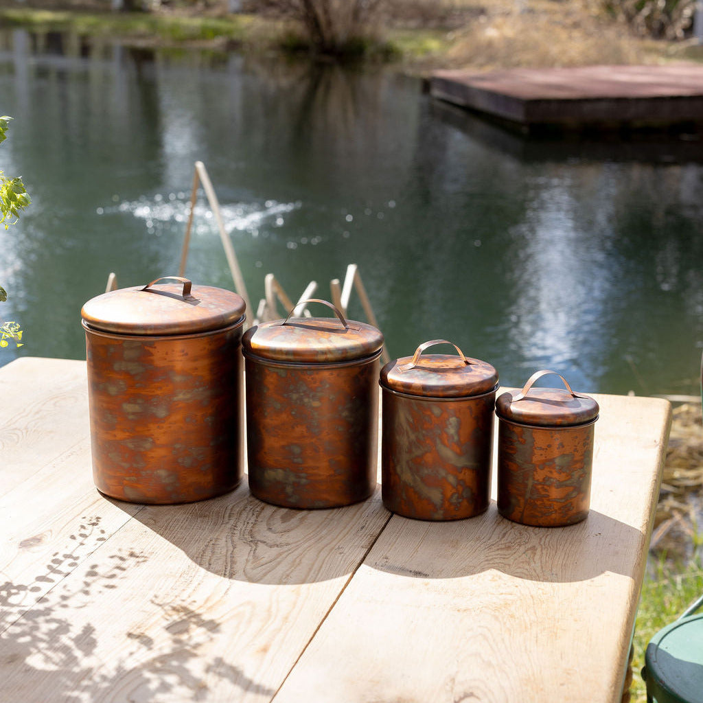 Copper Finished Canisters