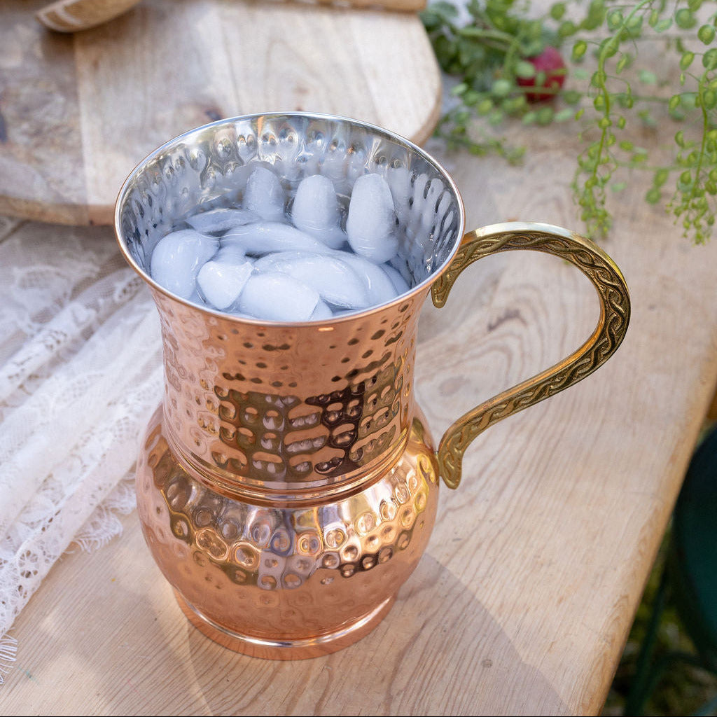 Hammered Stainless Steel Pitcher