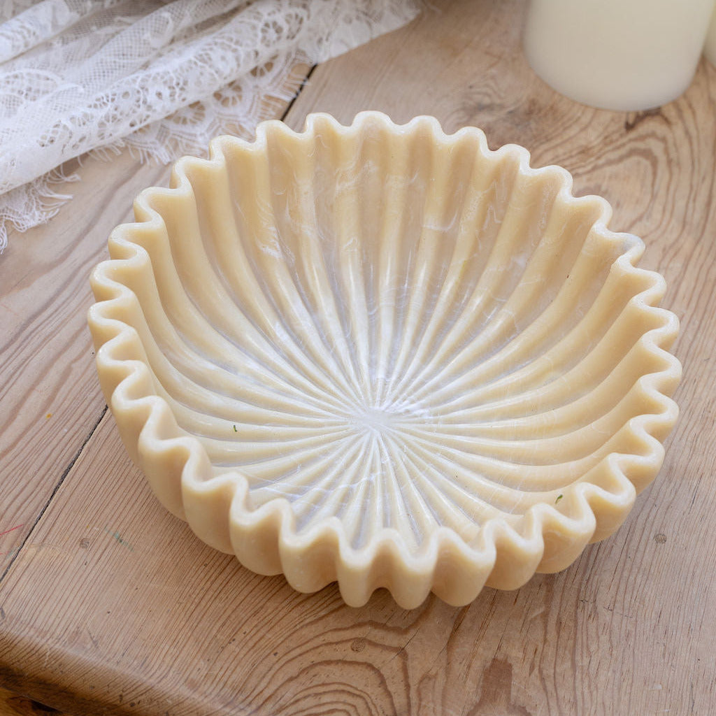 Resin Fluted Bowl