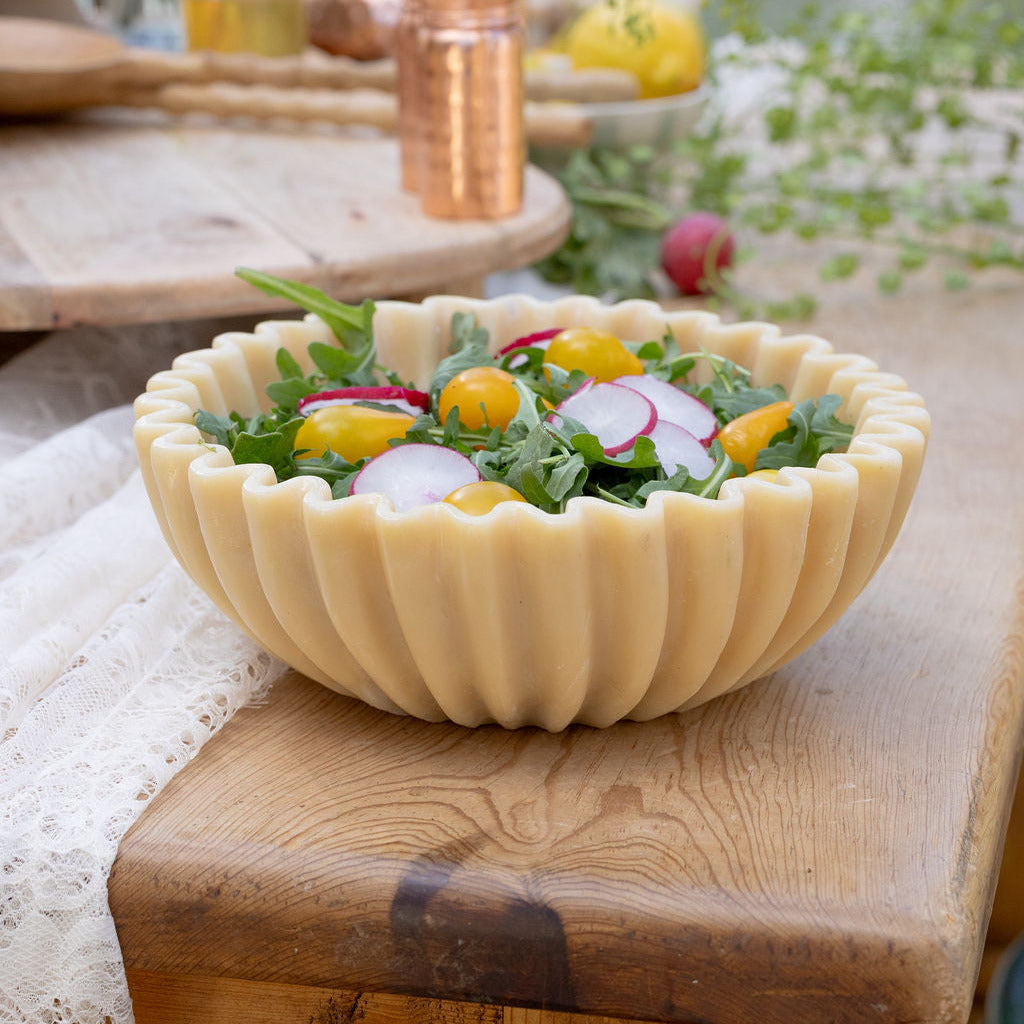 Resin Fluted Bowl