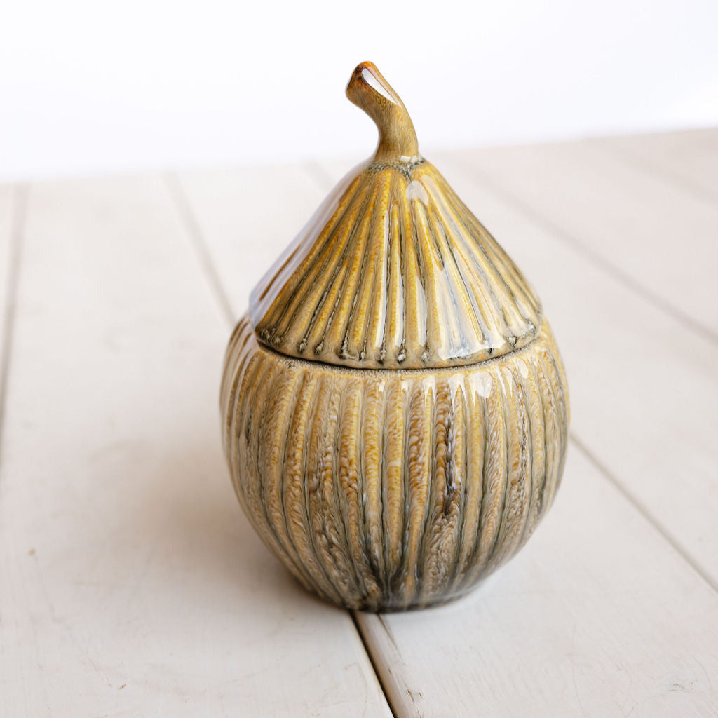 Ceramic Acorn with lid