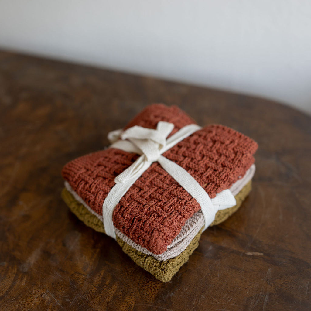 Knit Dish Cloth Set