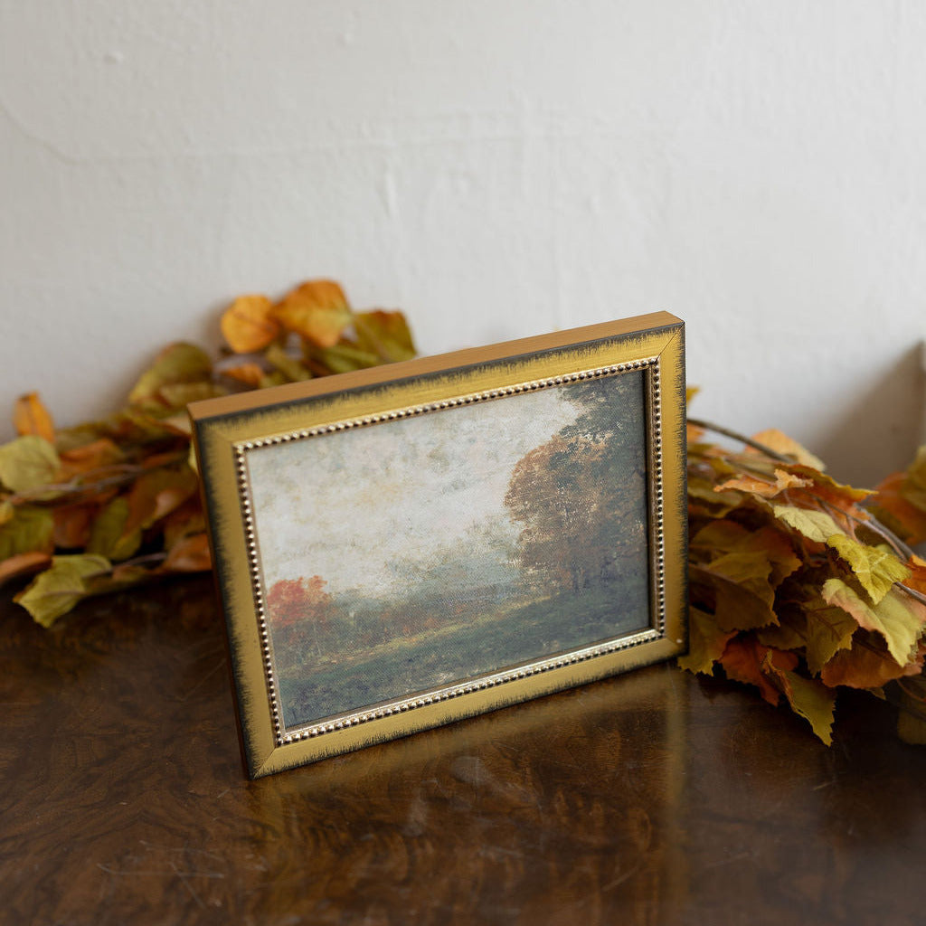 Autumn Trees Framed Antique Art