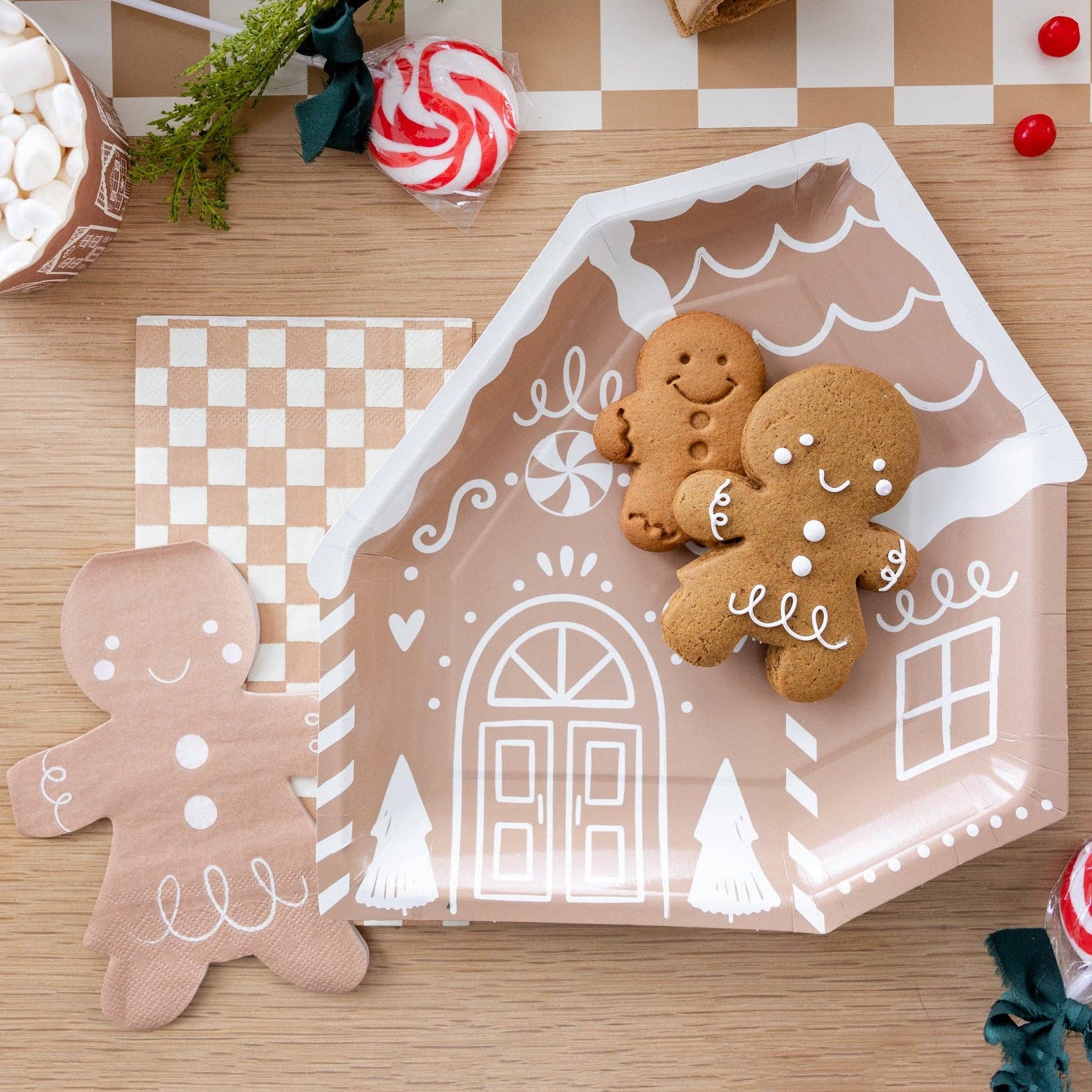 Gingerbread House Bamboo Tray