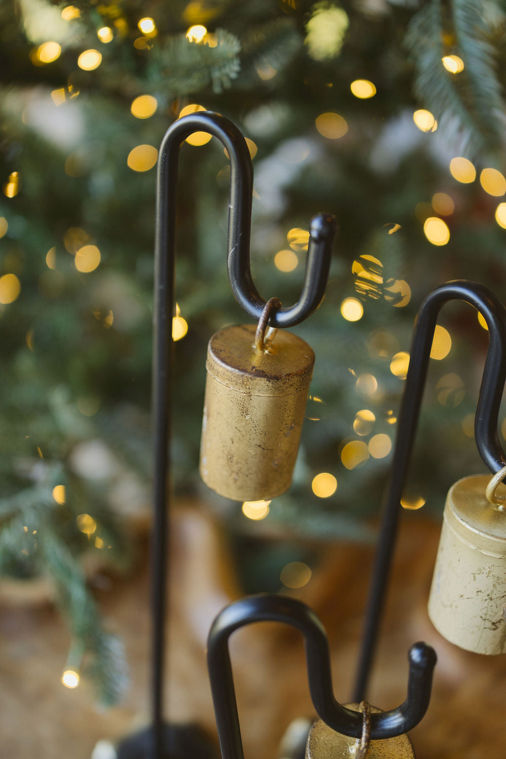 Shepherd's Hook & Bell- Set of 3