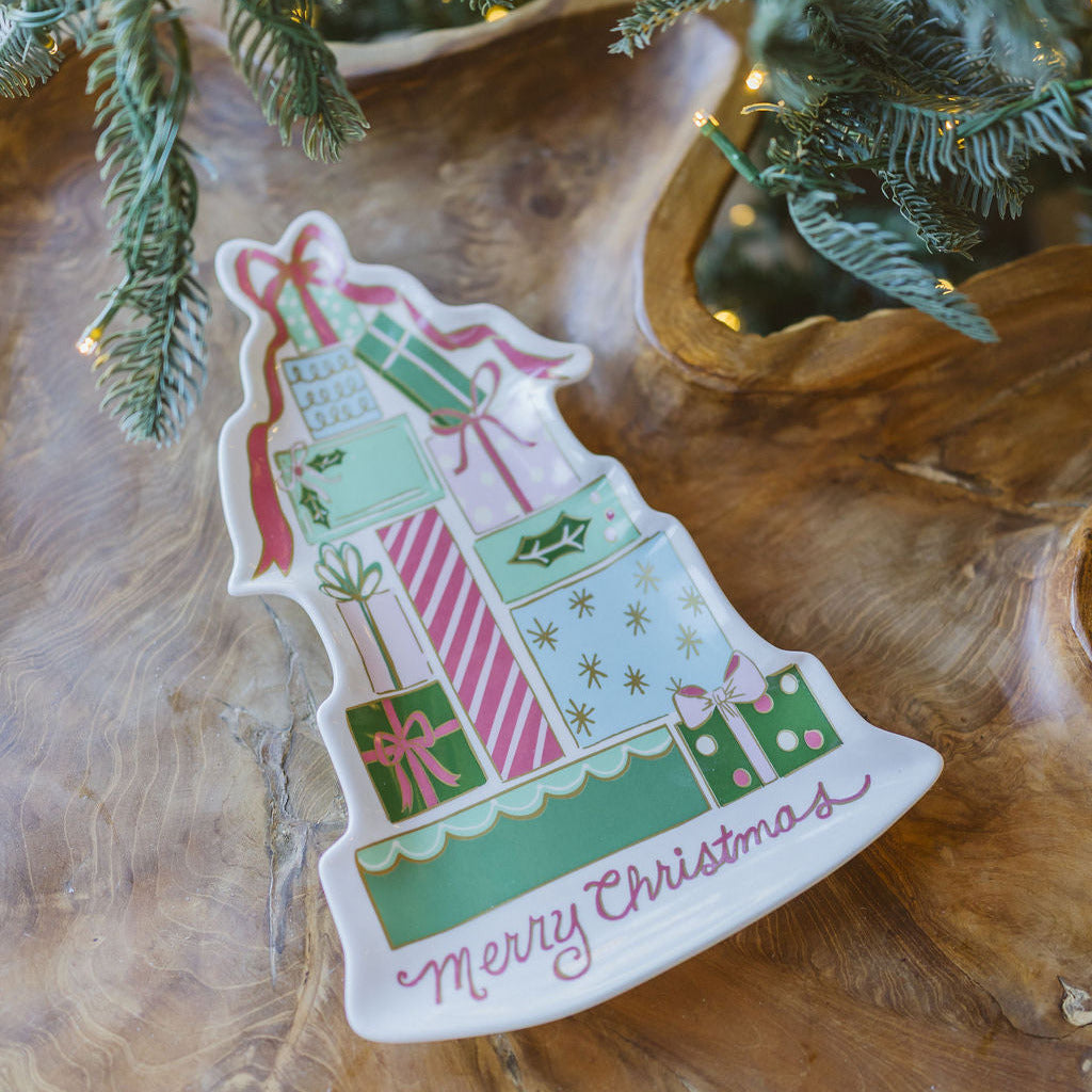 Stoneware Platter with Gifts