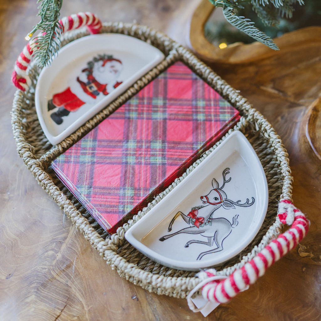 Christmas Divided Serving Basket