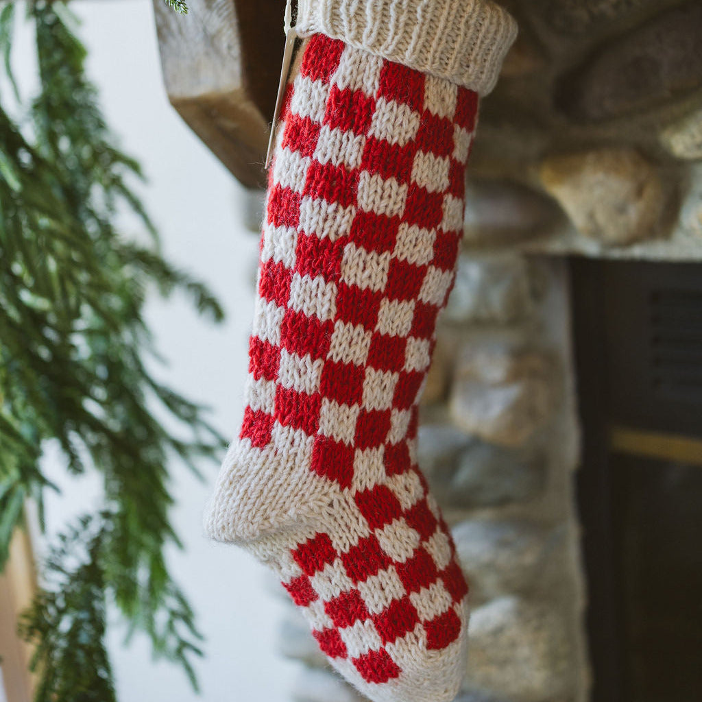 Damier Stocking - Red