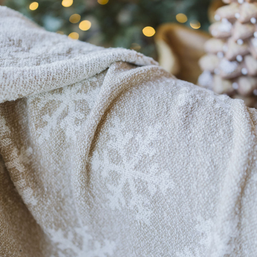 Woven Snowflake Throw