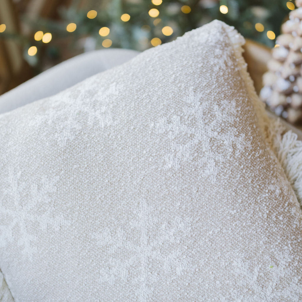 Square Snowflake Pillow