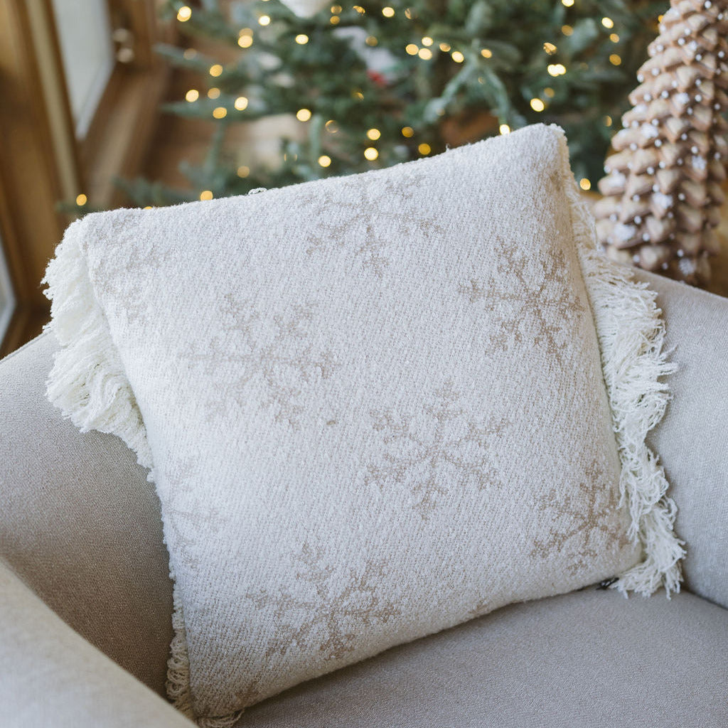 Square Snowflake Pillow