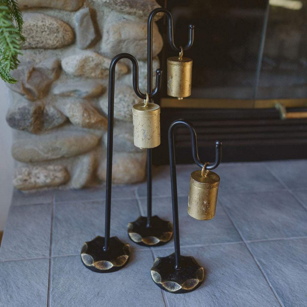 Shepherd's Hook & Bell- Set of 3
