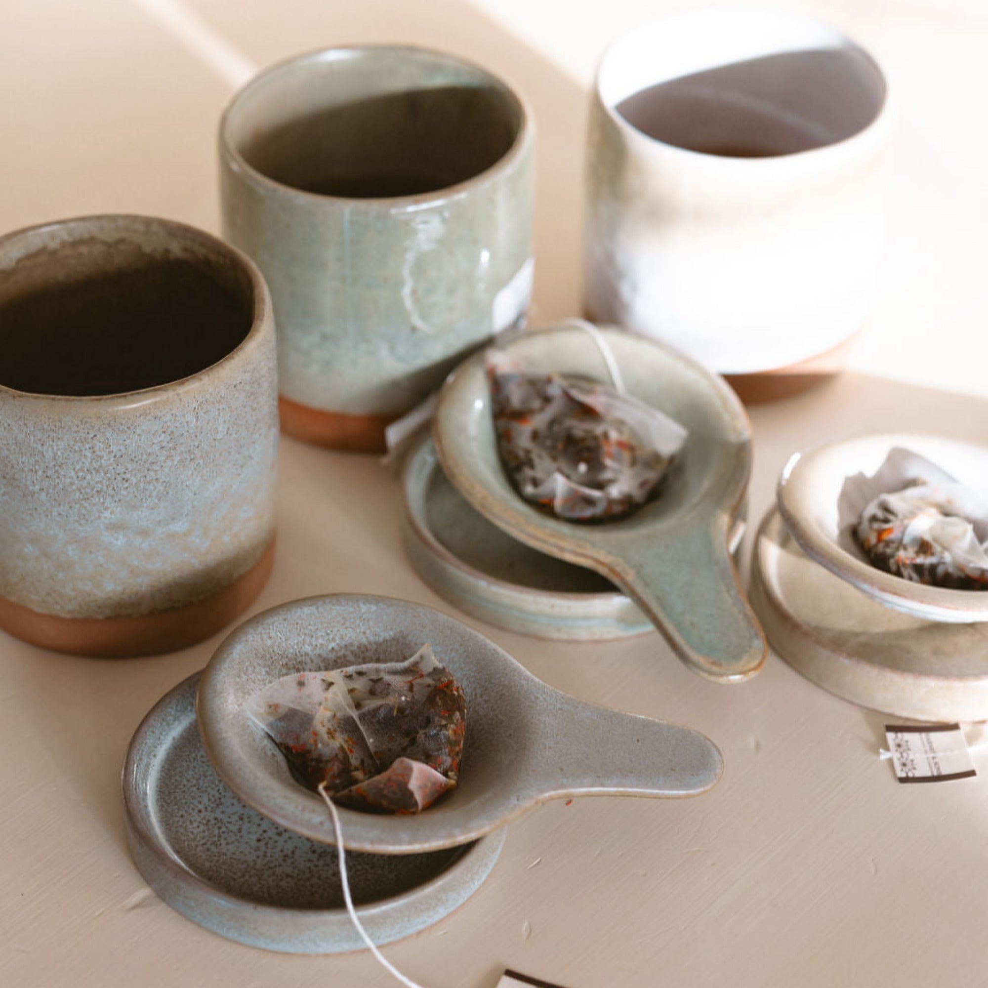 Pour Over Tea w/ Cup & Saucer