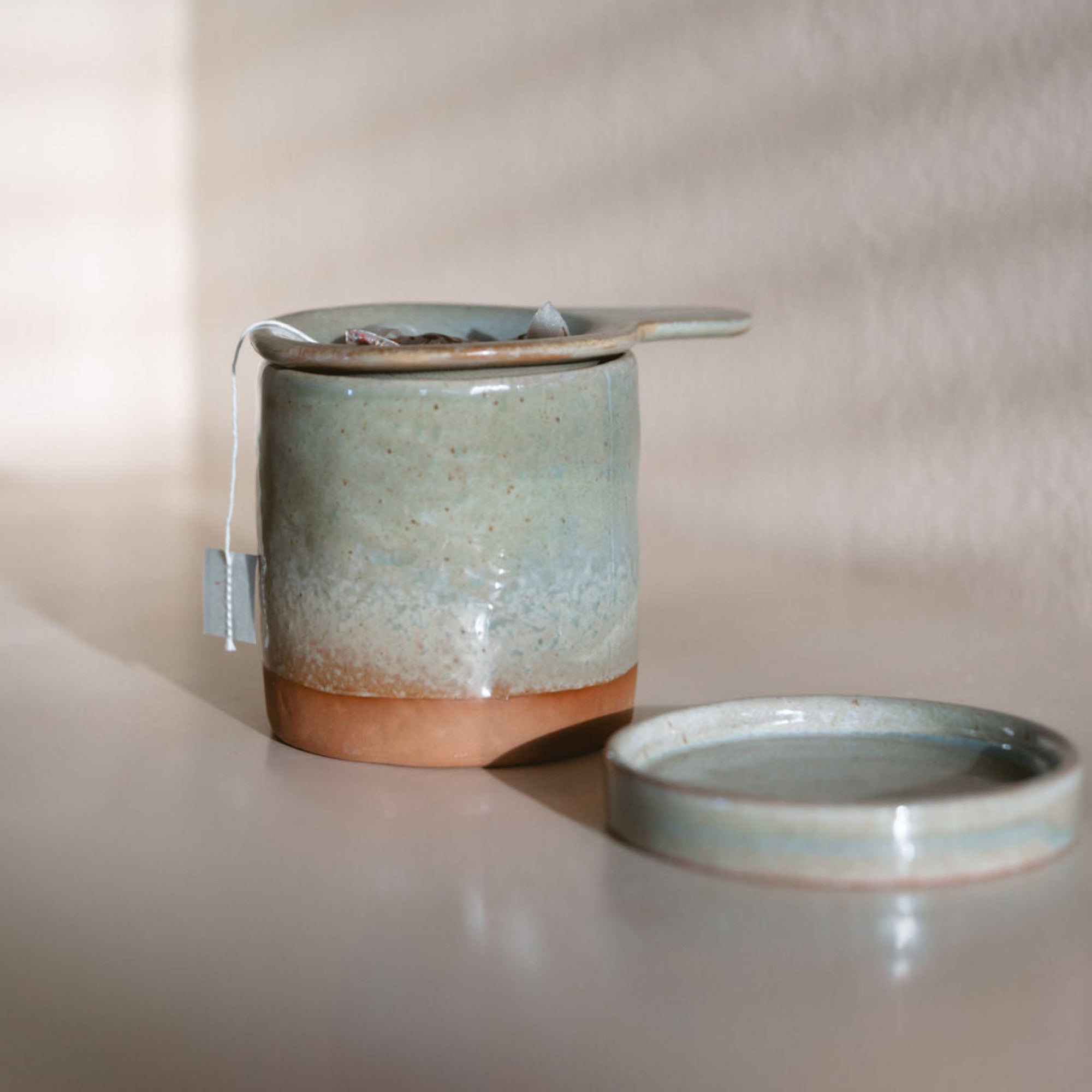 Pour Over Tea w/ Cup & Saucer
